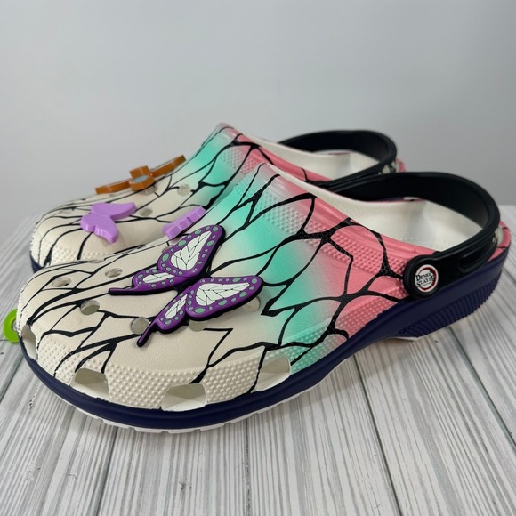 CROCS Other - Crocs x Demon Slayer Classic Clog Shinobu Kocho Men's Size 11 Sandal 211412-90H